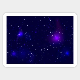 Space stars night sky. Sticker